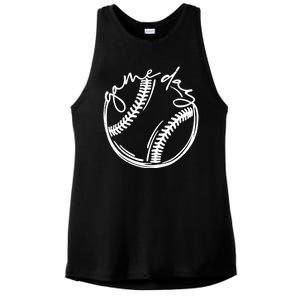 Game Day Baseball Ladies PosiCharge Tri-Blend Wicking Tank