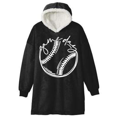 Game Day Baseball Hooded Wearable Blanket
