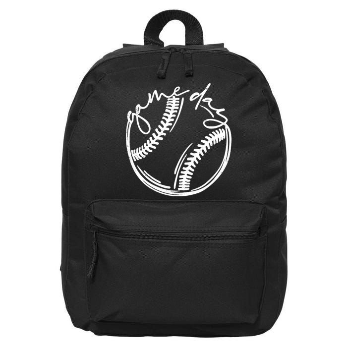 Game Day Baseball 16 in Basic Backpack