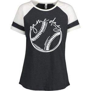 Game Day Baseball Enza Ladies Jersey Colorblock Tee