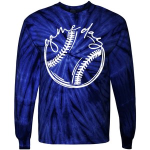 Game Day Baseball Tie-Dye Long Sleeve Shirt