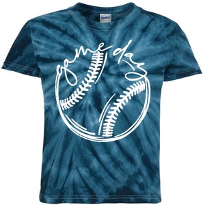 Game Day Baseball Kids Tie-Dye T-Shirt