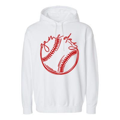 Game Day Baseball Garment-Dyed Fleece Hoodie