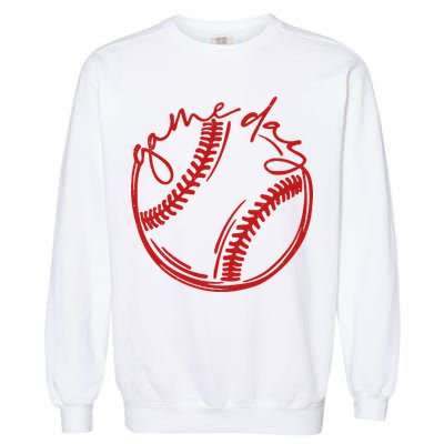 Game Day Baseball Garment-Dyed Sweatshirt