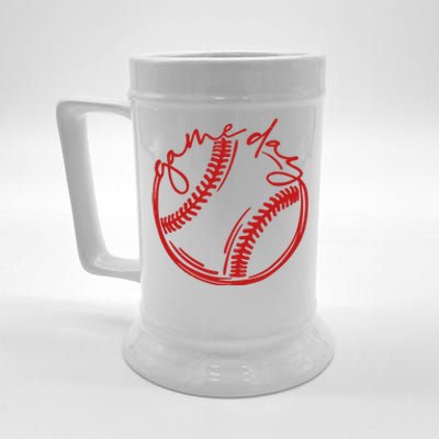 Game Day Baseball Beer Stein