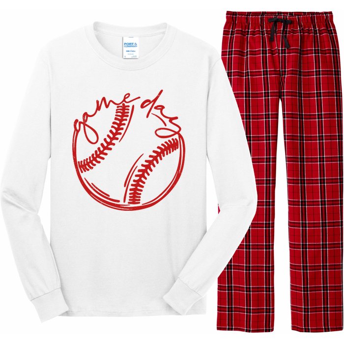 Game Day Baseball Long Sleeve Pajama Set