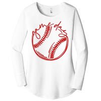 Game Day Baseball Women's Perfect Tri Tunic Long Sleeve Shirt