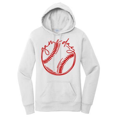 Game Day Baseball Women's Pullover Hoodie