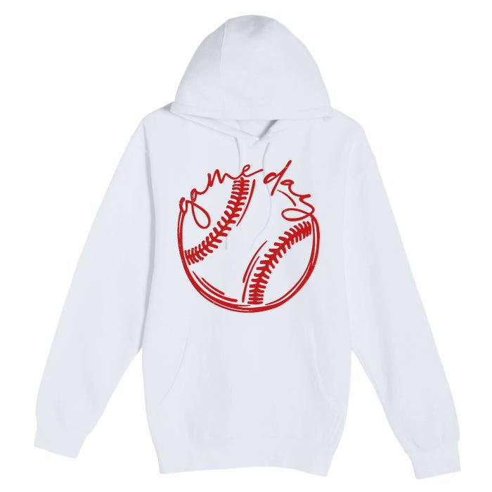 Game Day Baseball Premium Pullover Hoodie