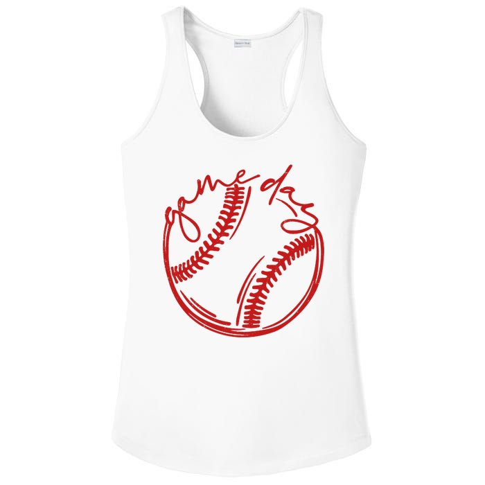 Game Day Baseball Ladies PosiCharge Competitor Racerback Tank