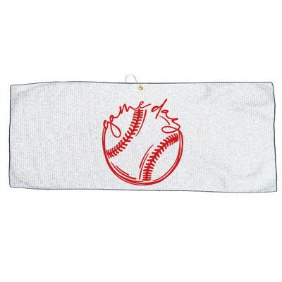 Game Day Baseball Large Microfiber Waffle Golf Towel