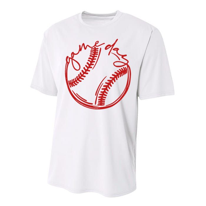 Game Day Baseball Performance Sprint T-Shirt