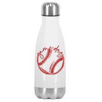 Game Day Baseball Stainless Steel Insulated Water Bottle