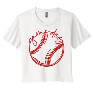 Game Day Baseball Women's Crop Top Tee