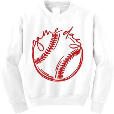 Game Day Baseball Kids Sweatshirt