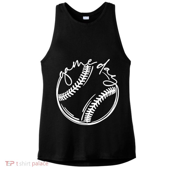 Game Day Baseball Baseball Life, Softball Life For Mom Ladies PosiCharge Tri-Blend Wicking Tank