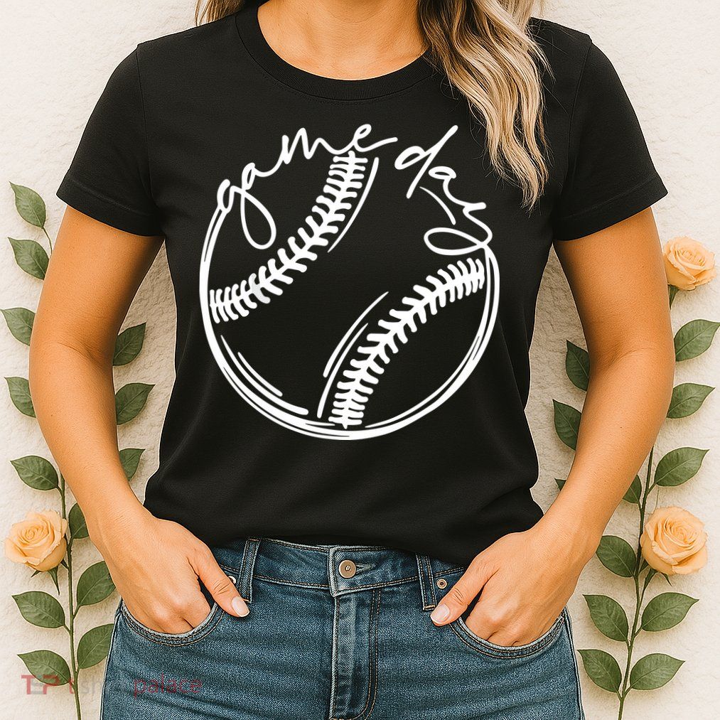 Game Day Baseball Baseball Life, Softball Life For Mom Womens T-Shirt