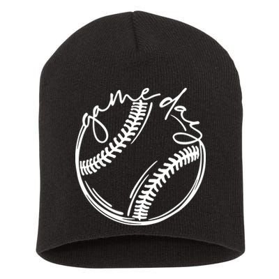 Game Day Baseball Baseball Life, Softball Life For Mom Short Acrylic Beanie