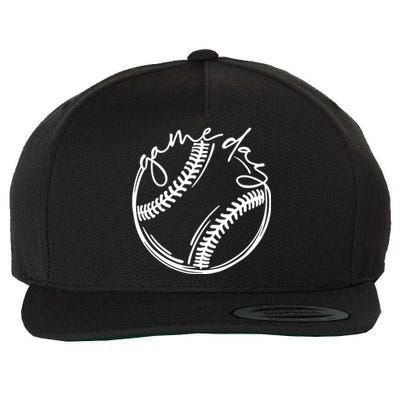 Game Day Baseball Baseball Life, Softball Life For Mom Wool Snapback Cap