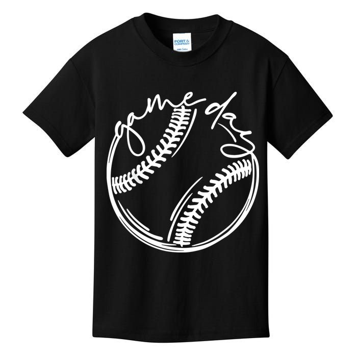 Game Day Baseball Baseball Life, Softball Life For Mom Kids T-Shirt