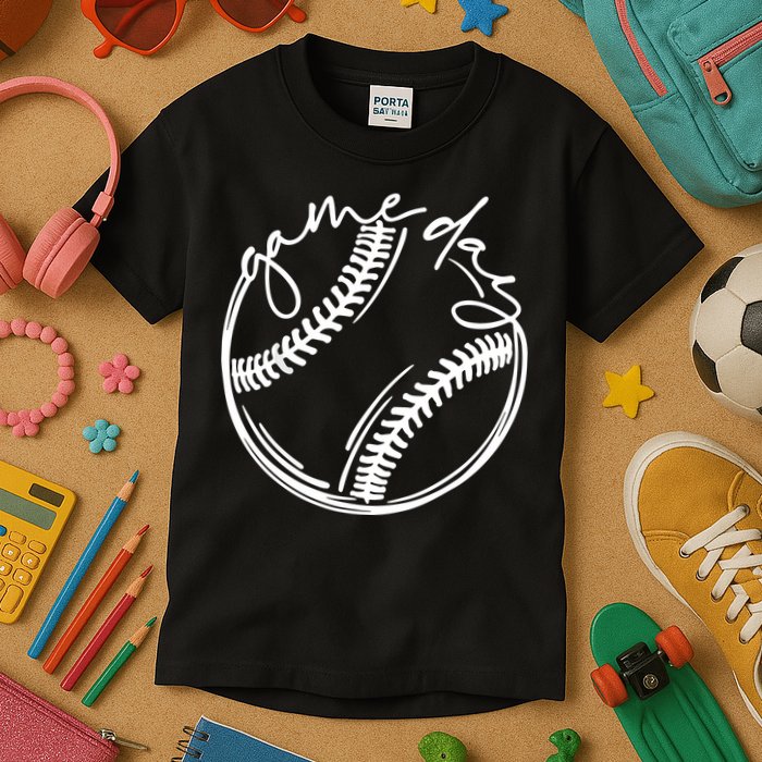 Game Day Baseball Baseball Life, Softball Life For Mom Kids T-Shirt