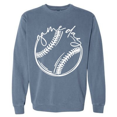 Game Day Baseball Baseball Life, Softball Life For Mom Garment-Dyed Sweatshirt