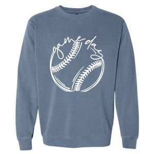 Game Day Baseball Baseball Life, Softball Life For Mom Garment-Dyed Sweatshirt