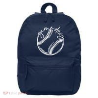 Game Day Baseball Baseball Life, Softball Life For Mom 16 in Basic Backpack