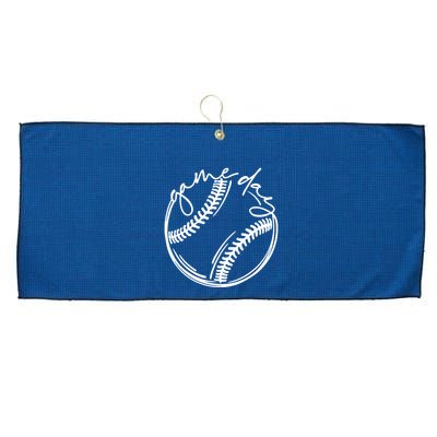Game Day Baseball Baseball Life, Softball Life For Mom Large Microfiber Waffle Golf Towel