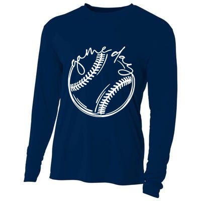 Game Day Baseball Baseball Life, Softball Life For Mom Cooling Performance Long Sleeve Crew