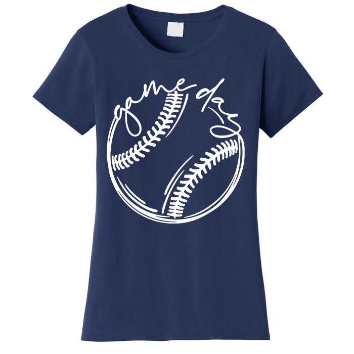 Game Day Baseball Baseball Life, Softball Life For Mom Women's T-Shirt