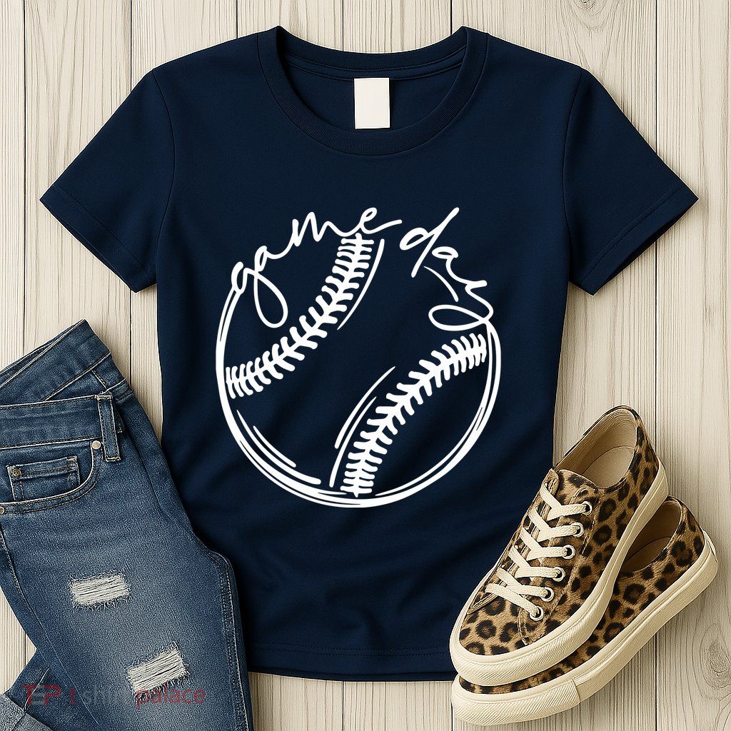 Game Day Baseball Baseball Life, Softball Life For Mom Womens T-Shirt