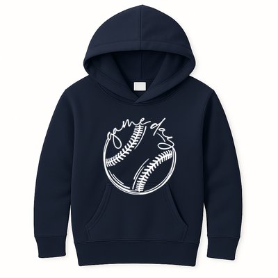 Game Day Baseball Baseball Life, Softball Life For Mom Kids Hoodie