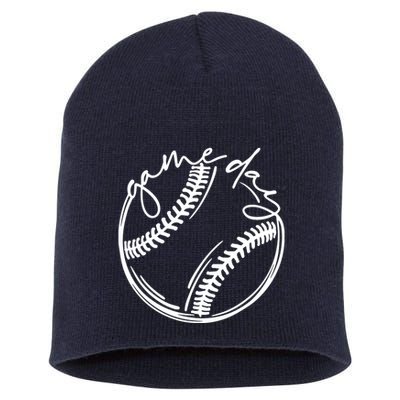 Game Day Baseball Baseball Life, Softball Life For Mom Short Acrylic Beanie