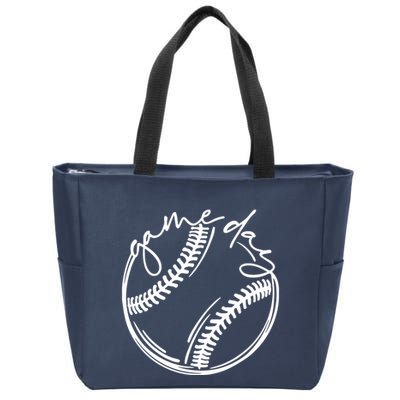 Game Day Baseball Baseball Life, Softball Life For Mom Zip Tote Bag