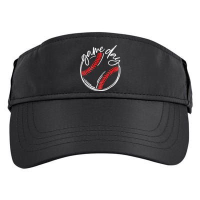 Game Day Baseball Baseball Life Softball Life For Mom Adult Drive Performance Visor