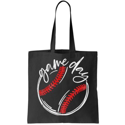 Game Day Baseball Baseball Life Softball Life For Mom Tote Bag