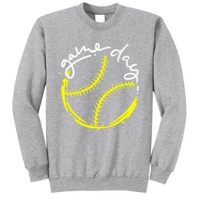 Game Day Baseball Life, Softball Life For Mom Tall Sweatshirt