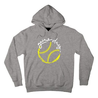 Game Day Baseball Life, Softball Life For Mom Tall Hoodie