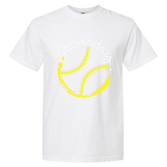 Game Day Baseball Life, Softball Life For Mom Garment-Dyed Heavyweight T-Shirt