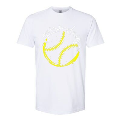 Game Day Baseball Life, Softball Life For Mom Softstyle CVC T-Shirt