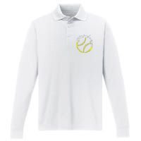 Game Day Baseball Life, Softball Life For Mom Performance Long Sleeve Polo