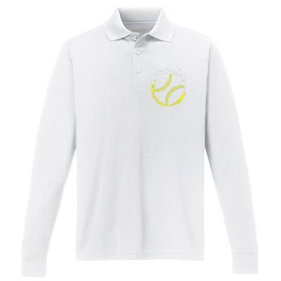 Game Day Baseball Life, Softball Life For Mom Performance Long Sleeve Polo