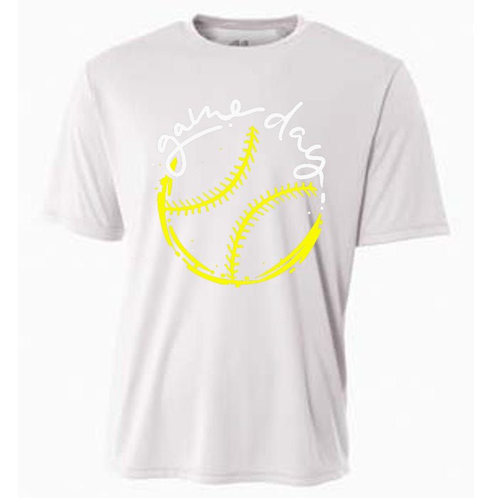 Game Day Baseball Life, Softball Life For Mom Cooling Performance Crew T-Shirt