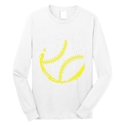 Game Day Baseball Life, Softball Life For Mom Long Sleeve Shirt