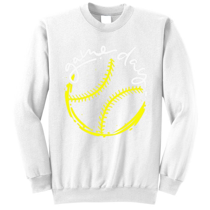 Game Day Baseball Life, Softball Life For Mom Sweatshirt