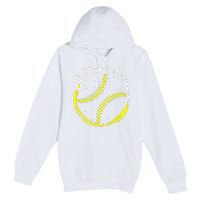 Game Day Baseball Life, Softball Life For Mom Premium Pullover Hoodie