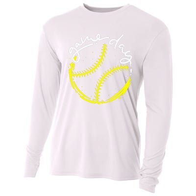 Game Day Baseball Life, Softball Life For Mom Cooling Performance Long Sleeve Crew