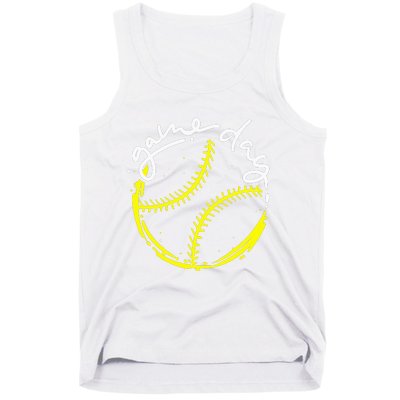 Game Day Baseball Life, Softball Life For Mom Tank Top