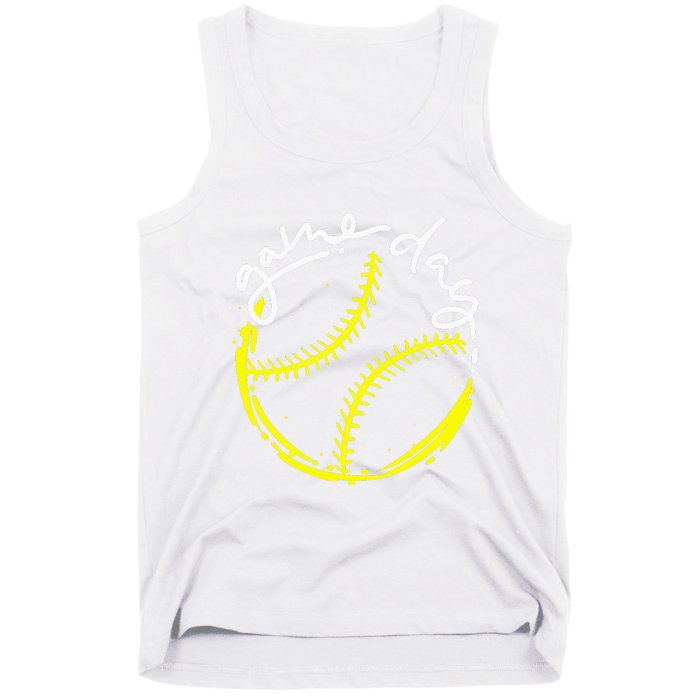 Game Day Baseball Life, Softball Life For Mom Tank Top